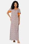Naiduhall Cotton Full Length Nightdress - Sky Blue — thumbnail 1